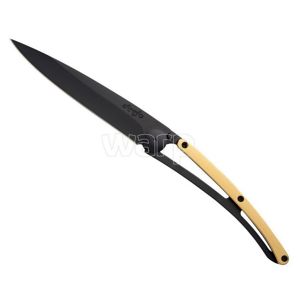 Vreckový nôž Deejo 1GM001 Prestige, black, 11cm, gold